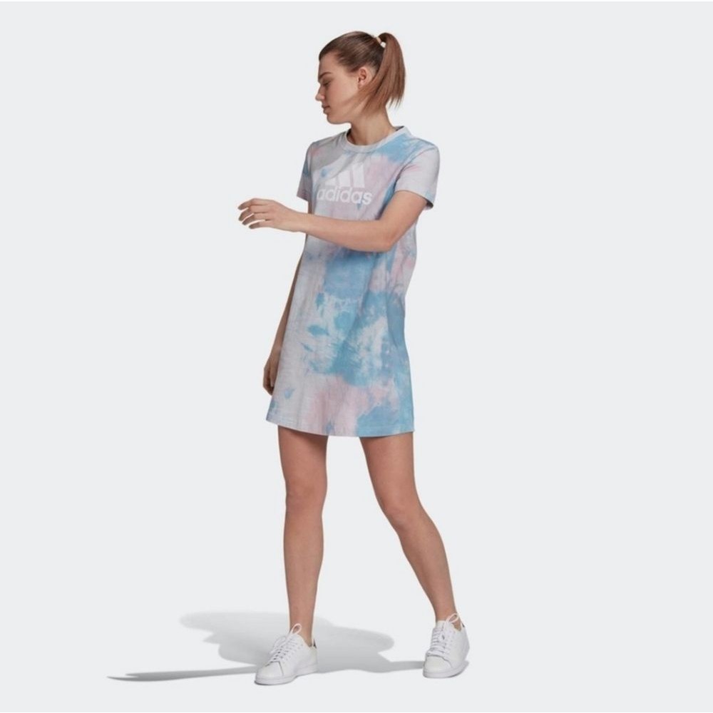 Adidas tie dye tshirt dress size medium